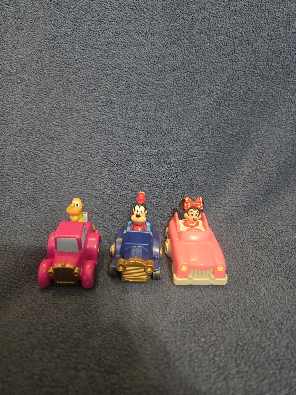 Vintage 1988 McDonald’s Happy Meal Disney Minni, Puto, and Goofy Cars